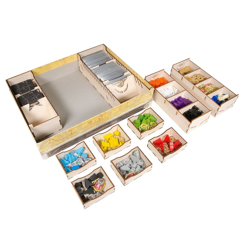 The Broken Token Game Organizer - Lords of Waterdeep Compatible Organizer, Wooden Storage Box for Tabletop Games - Image 3
